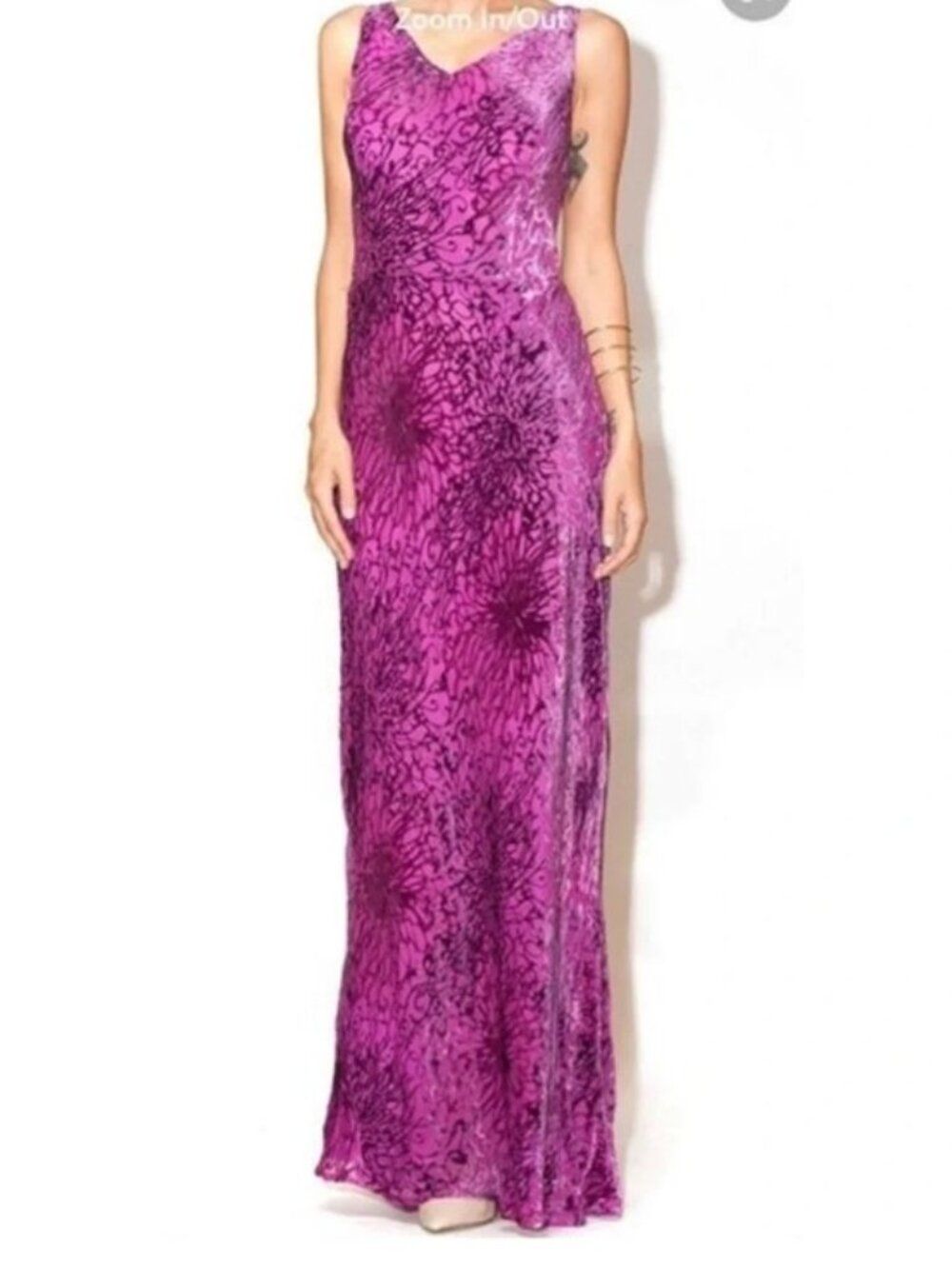 2OH Threads Two Old Hippies NWT Purple Velvet Silk Blend Formal Maxi Dress MED